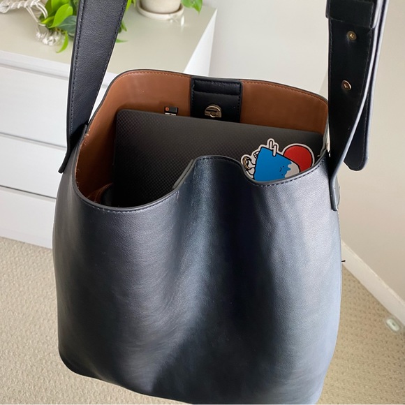 Faux Leather Black Bag - Picture 10 of 12